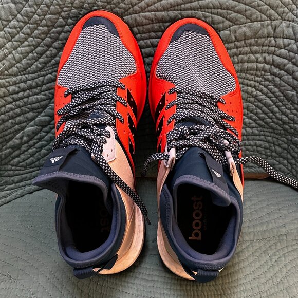 ADIDAS RESPONSE TRAIL BOOST IN CORE BLUE AND ENERGY ORANGE - Picture 4 of 8